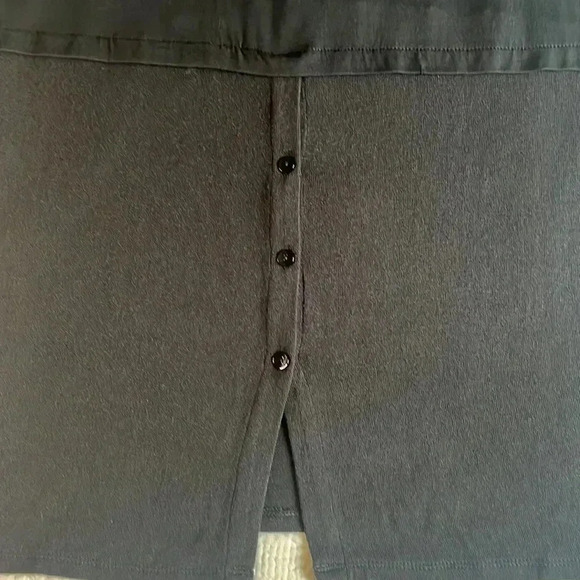 NWT JJill  Long Tunic Top Womens XLP Black Stretch Knit Lagenlook Capsule Chic - Picture 7 of 17